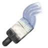 deep slate blue painting icon