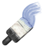 slate blue painting icon
