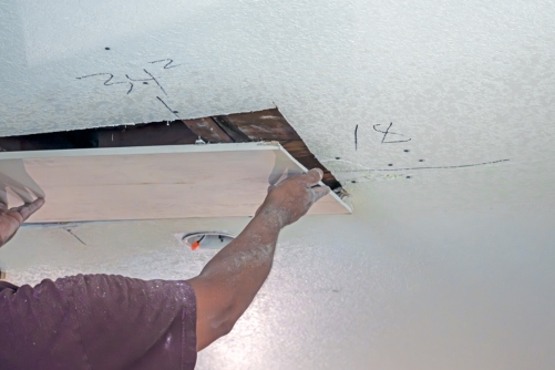 drywall repair on ceiling